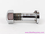 Quill Stem Bar Clamp Bolt + Nut: Drilled/Hollow! Chrome - 7.95mm x 33mm (MINT, NOS?) Vintage 1940's 1950's 1960's