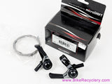 microSHIFT SL-A11 Thumb Shifters: 2/3 x 11s Shimano Road - Indexed/Friction  (NEW)