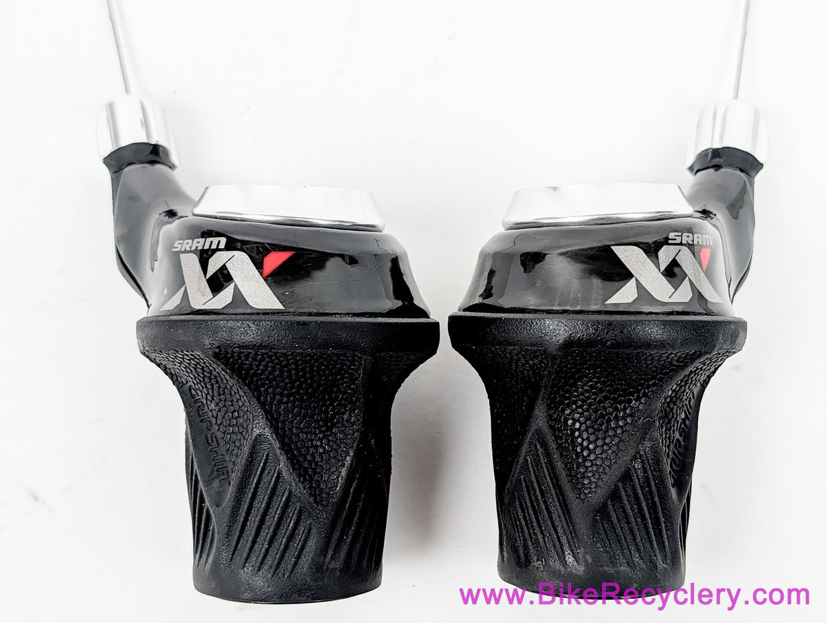 SRAM XX 2x10 Speed Twist Grip Shifters: Carbon (New Take-Off)