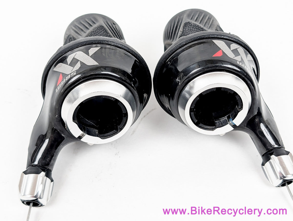 SRAM XX 2x10 Speed Twist Grip Shifters: Carbon (New Take-Off)