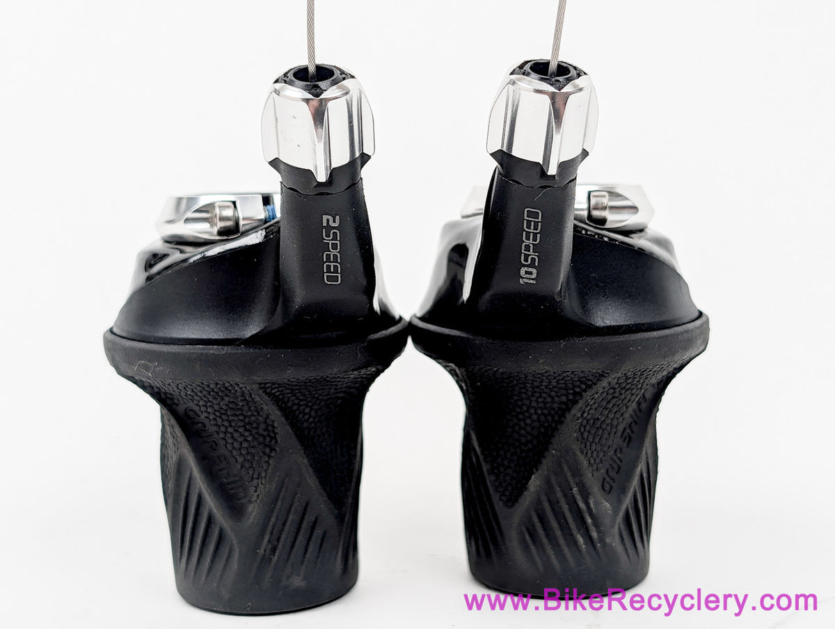 SRAM XX 2x10 Speed Twist Grip Shifters: Carbon (New Take-Off)