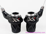 SRAM XX 2x10 Speed Twist Grip Shifters: Carbon (New Take-Off)