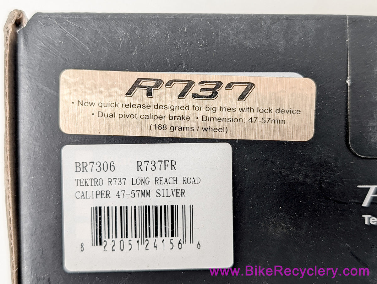 Tektro Quartz R737 Mid / Long Reach Brakeset: 47-57mm - Silver (NEW)