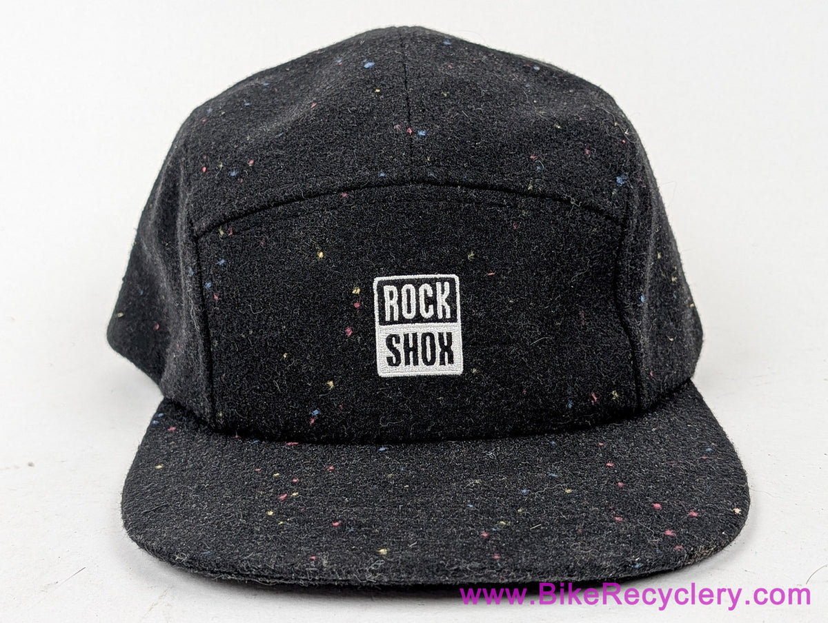 Rockshox 5-Panel Confetti Wool Hat: Black (NEW)