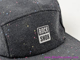 Rockshox 5-Panel Confetti Wool Hat: Black (NEW)