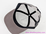 Cane Creek Trucker Snapback Hat: Grey + Blue Patch (NEW)