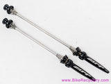 ZIPP Aero Road QR Skewer Set: 100/130mm Front/Rear - Black (New take-off)