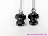 ZIPP Aero Road QR Skewer Set: 100/130mm Front/Rear - Black (New take-off)