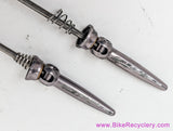 ZIPP Aero Road QR Skewer Set: 100/130mm Front/Rear - Pewter (EXC)