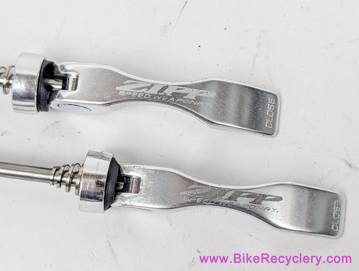 ZIPP Road QR Skewer Set: 100/130mm Front/Rear - Silver (EXC)