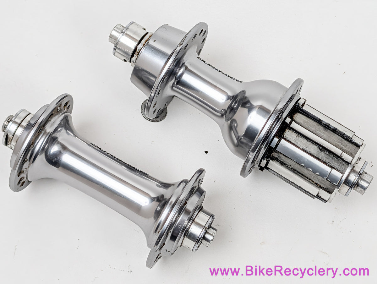 Shimano Dura Ace 7800 Hubset: 32H - 10s - Silver (Near Mint)