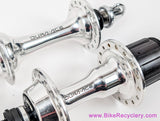NIB/NOS Shimano Dura Ace 7400 Hub Set: 6/7s UG Freehub - 32H x 126mm - HB-7400 Front FH-7400 Rear - QR Skewers + 7 Speed Spacer