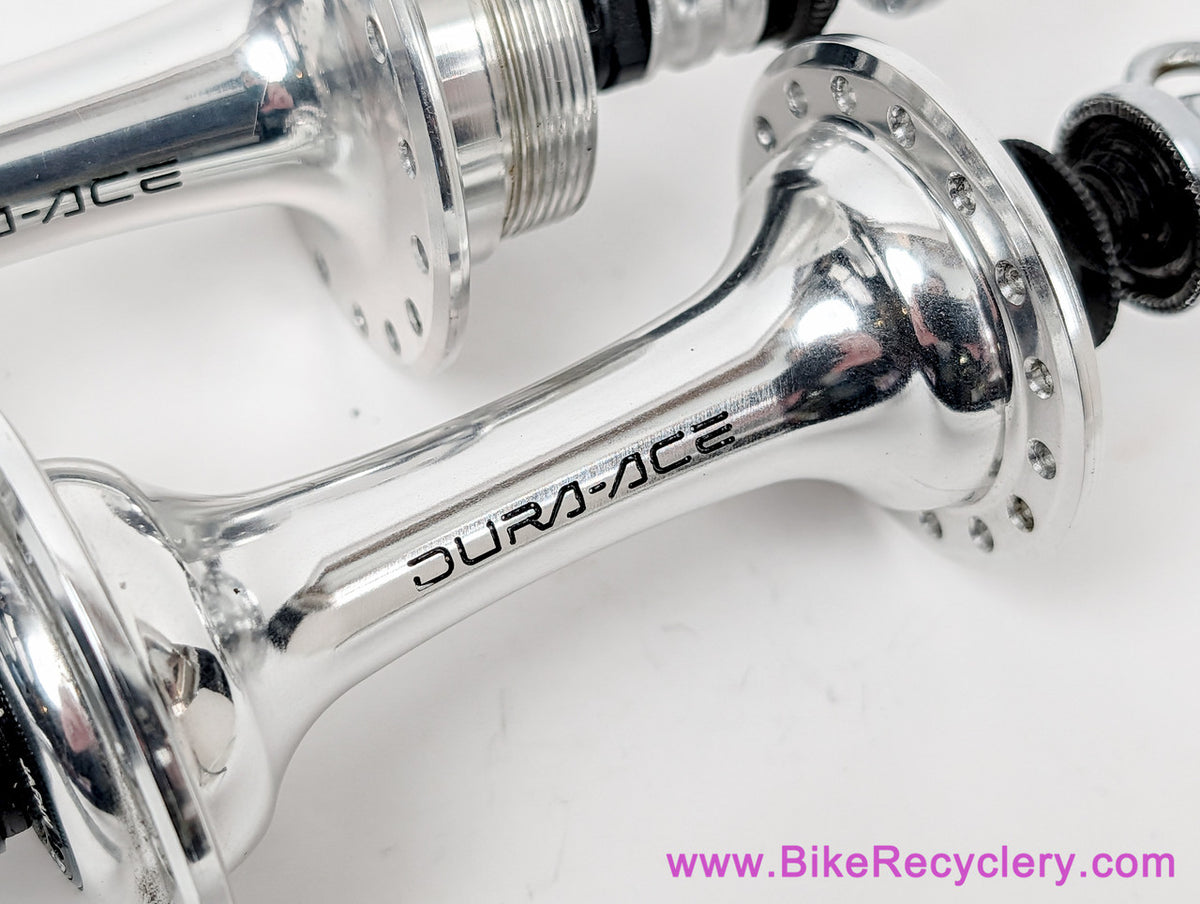 Shimano Dura Ace FH/HB -7400 Hubset: Freewheel - 32H x 126mm - QR Skewers (MINT <50 Miles))