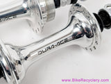 Shimano Dura Ace FH/HB -7400 Hubset: Freewheel - 32H x 126mm - QR Skewers (MINT <50 Miles))