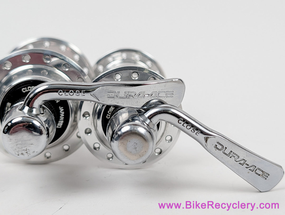 Shimano Dura Ace FH/HB -7400 Hubset: Freewheel - 32H x 126mm - QR Skewers (MINT <50 Miles))