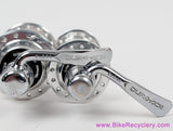 Shimano Dura Ace FH/HB -7400 Hubset: Freewheel - 32H x 126mm - QR Skewers (MINT <50 Miles))