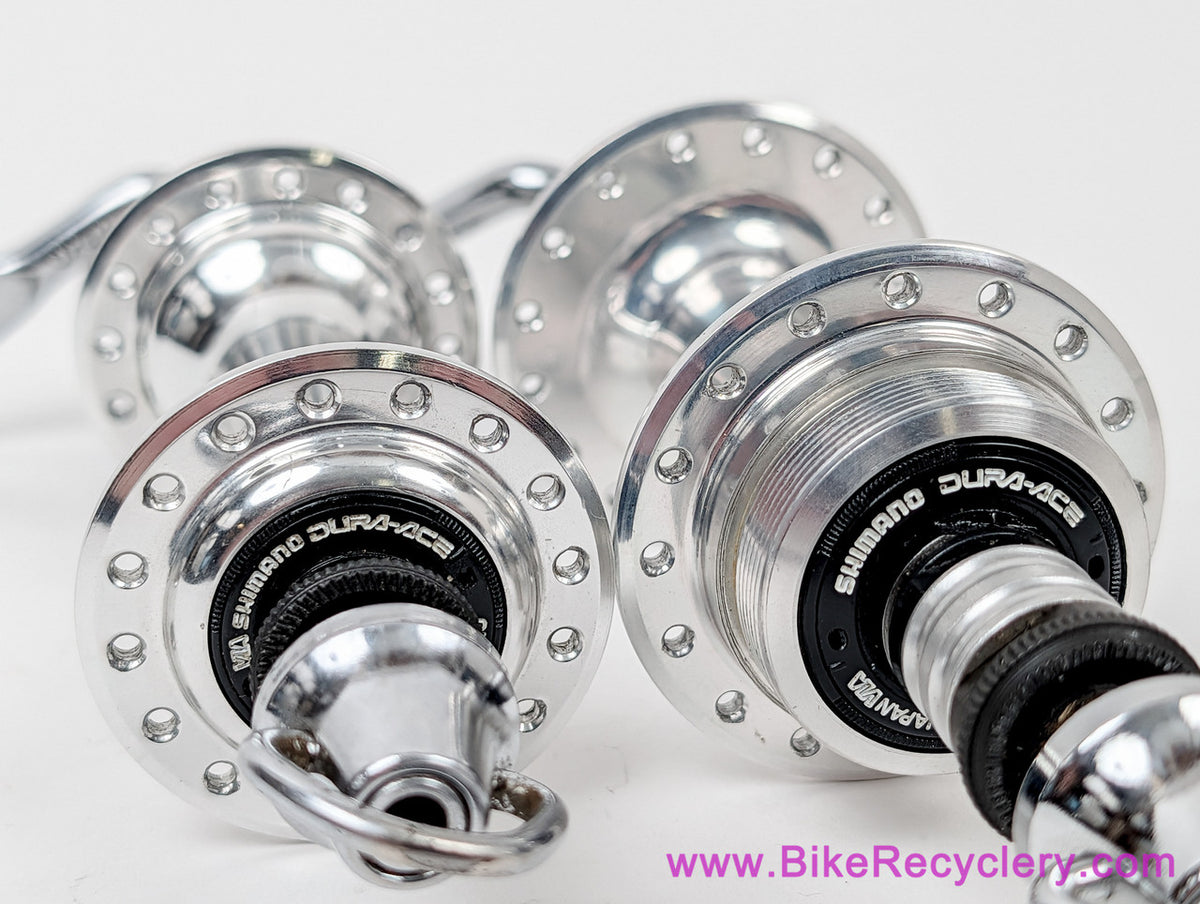 Shimano Dura Ace FH/HB -7400 Hubset: Freewheel - 32H x 126mm - QR Skewers (MINT <50 Miles))