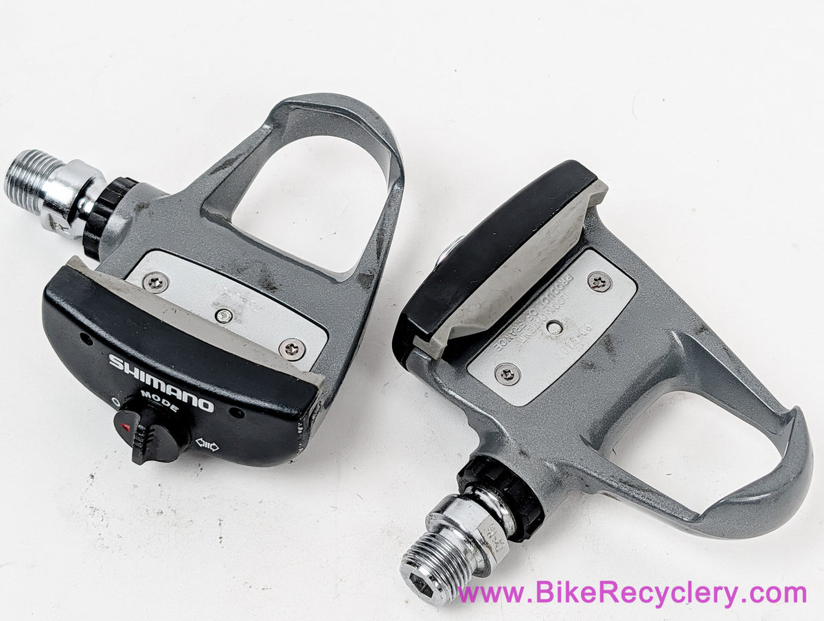Shimano 600 / Ultegra PD-6402 Clipless Pedals: Grey (Barely Used Near Mint+++)