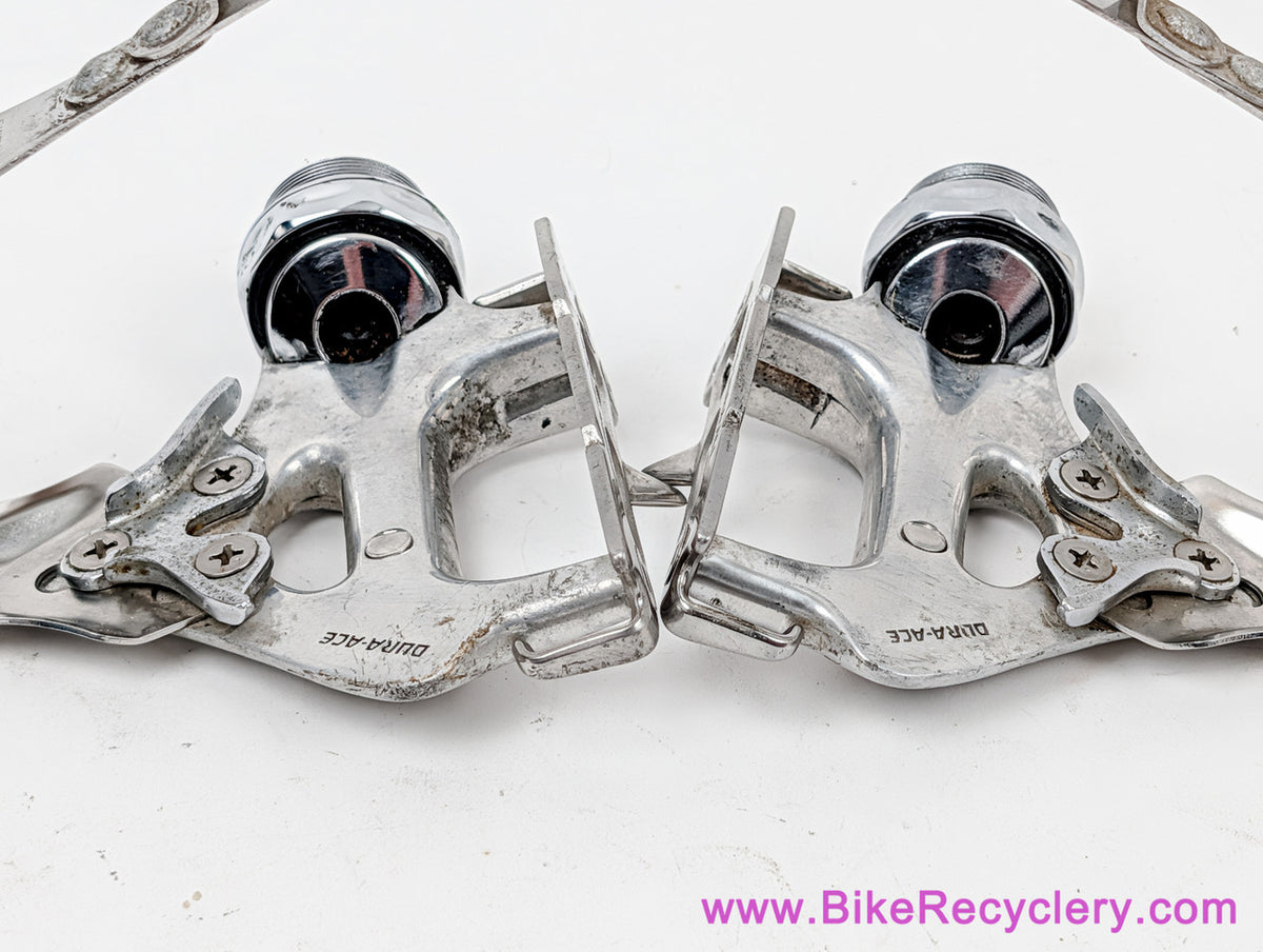 Dura Ace AX PD-7300 Dyna Drive  DD Pedals: Large Toe Clips (Smooth)