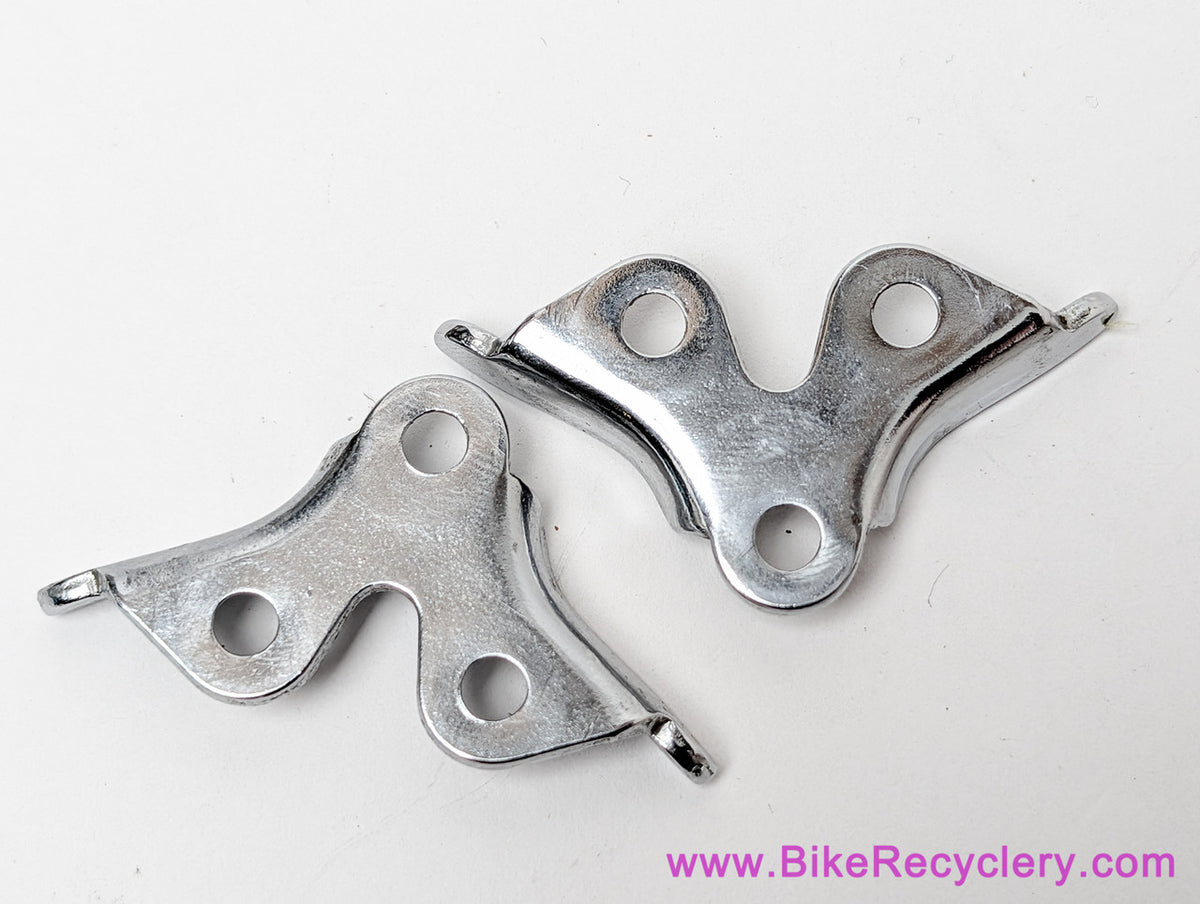 NOS Shimano Aero Pedal Front Mounting Plates: Non-Adjustable - 600 & Dura Ace AX/EX/7400/6400 (Pair)
