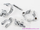 NOS Shimano Cable Guide/Stop Set: Chainstay / Bottom Bracket / Downtube (Two Original Bolts/Nuts)
