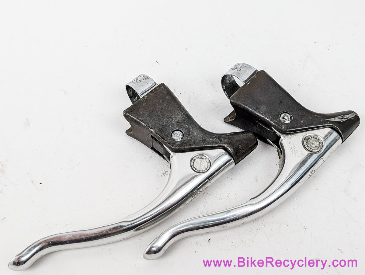 NOS Campagnolo Nuovo Triomphe Brake Levers: NR Hard Ano Bodies - 1980's - Polished