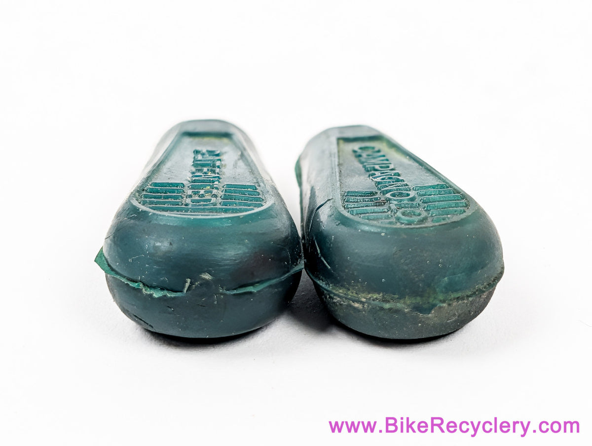 NOS Campagnolo Shifter / QR Skewer Rubber Covers: 1950s/1960s Early Version - British Racing Green (pair)