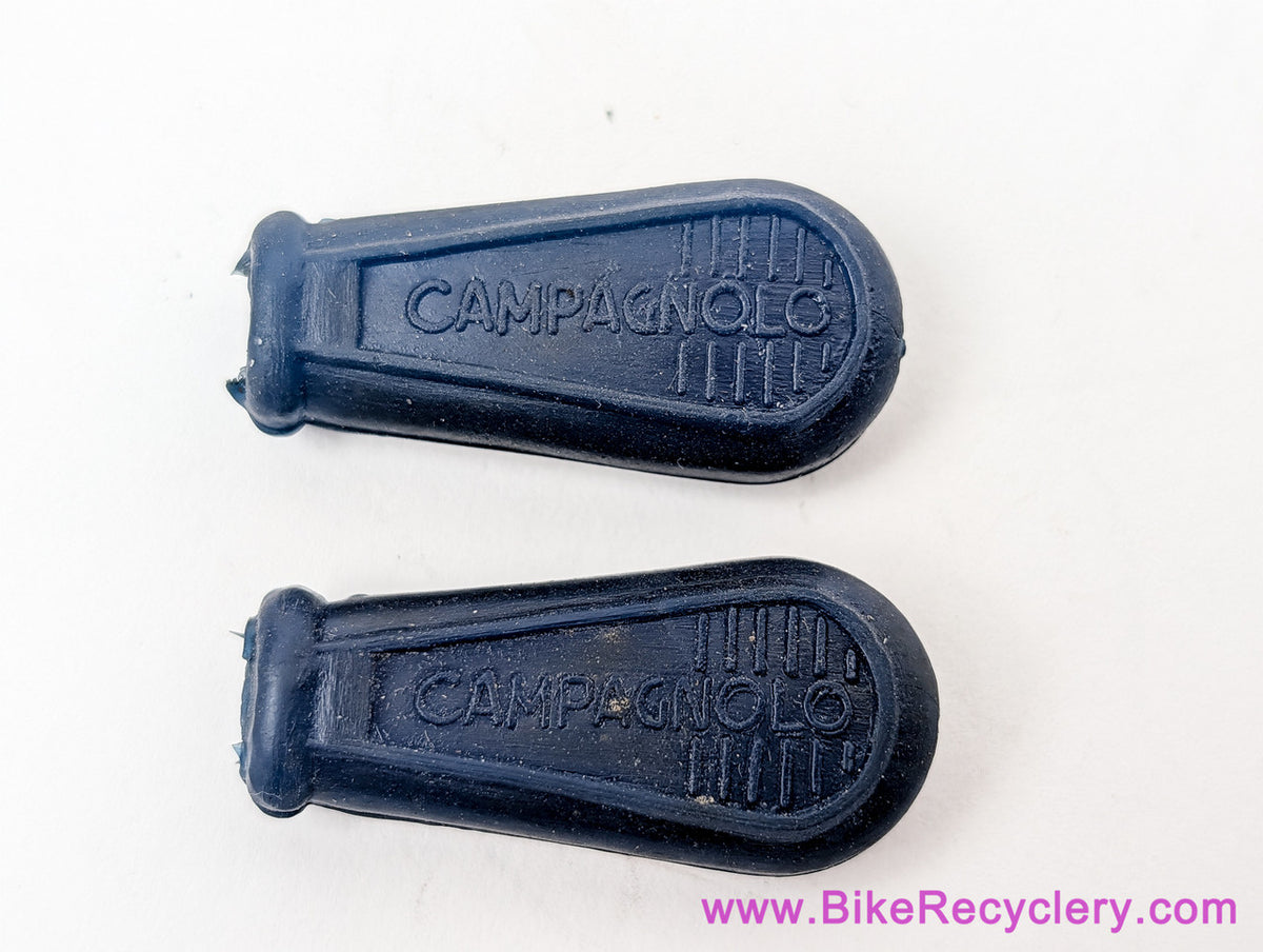 NOS Campagnolo Shifter / QR Skewer Rubber Covers: Dark Blue (pair)