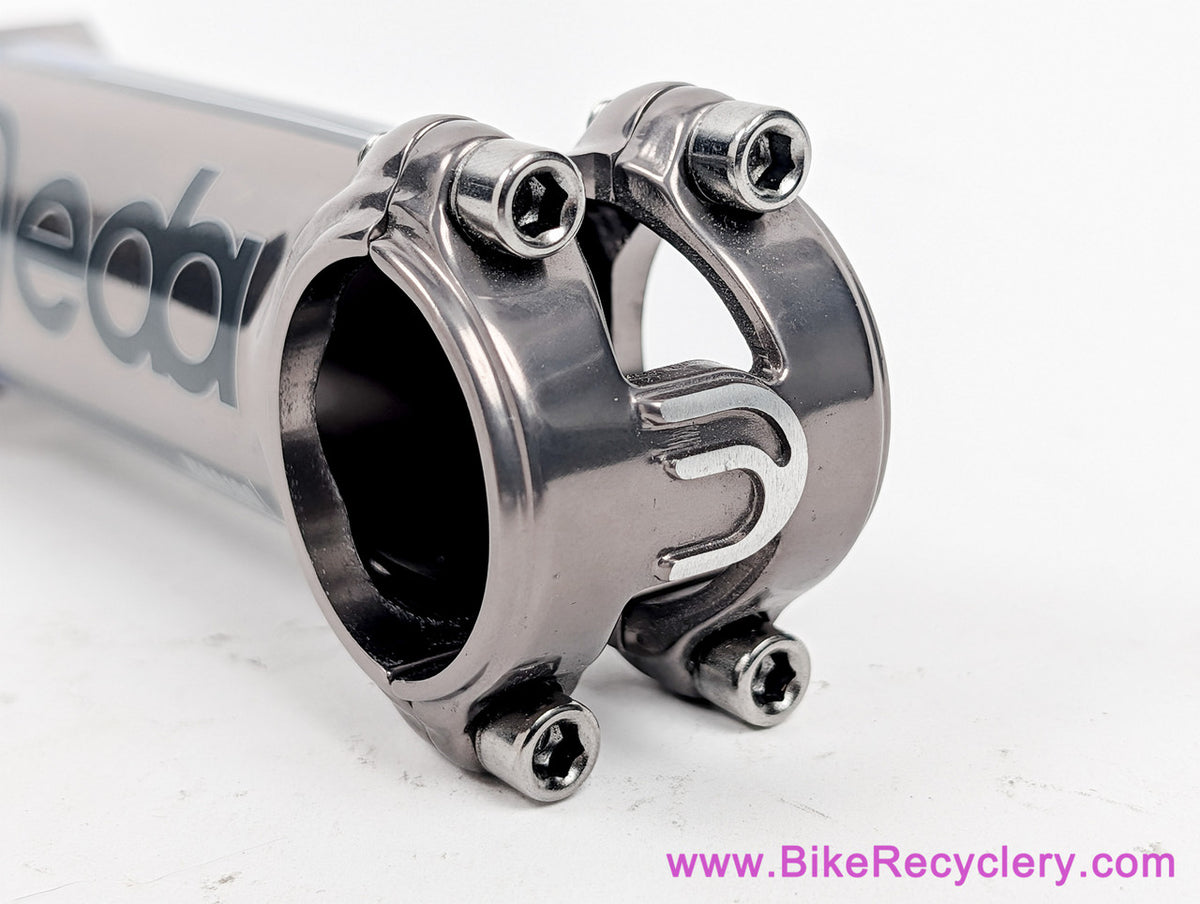Deda Elementi Zero100 Classic Stem: 1 1/8" x 120mm x 31.8mm x 8D/82D - Pewter/Silver