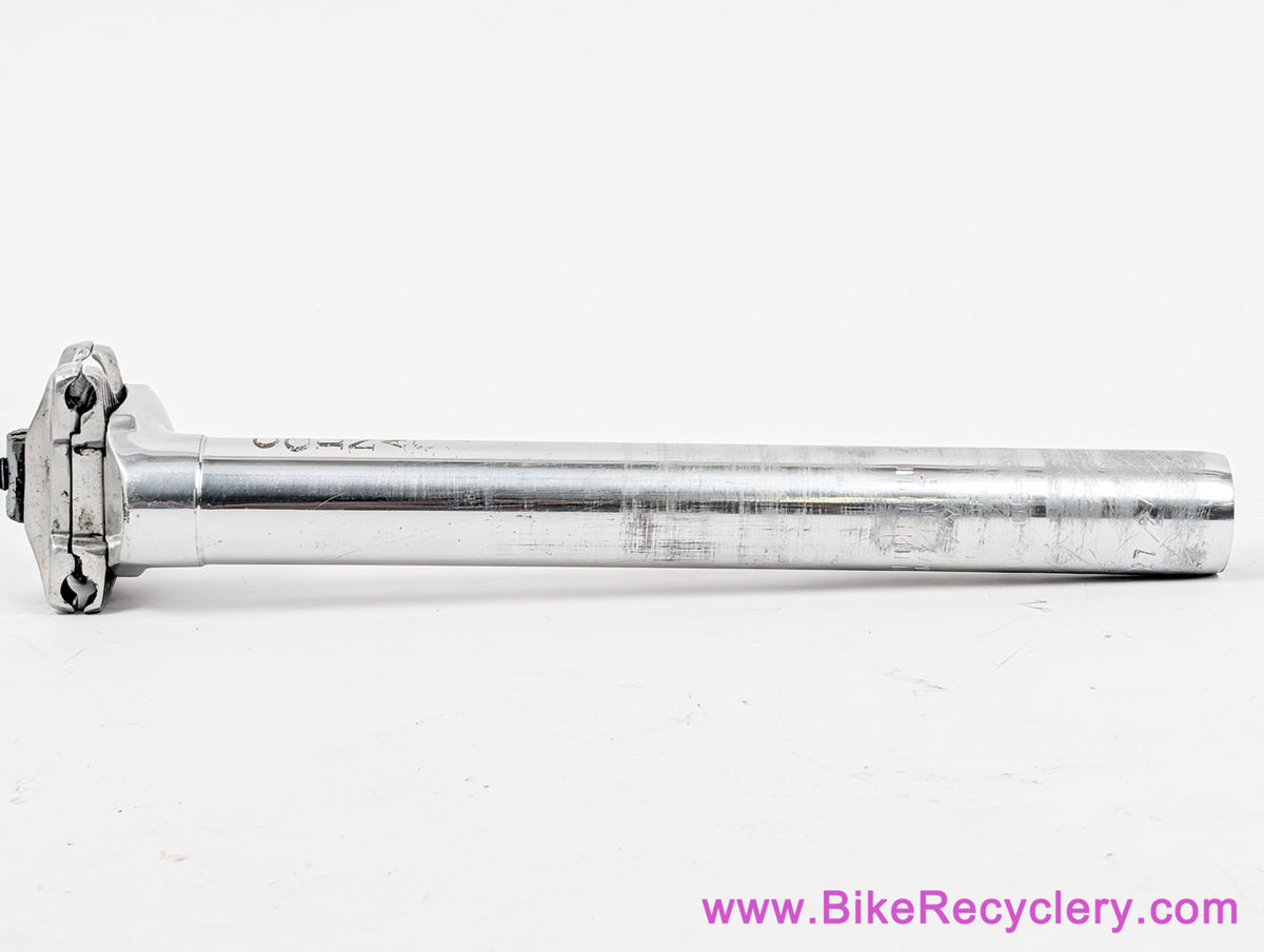 Selcoff Team Colnago Seatpost: 27.2mm - Vintage 1990's - Silver ano - Made in Italy