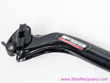 FSA K-Force Carbon Seatpost: 31.6mm x 350mm - Setback - Black (EXC)