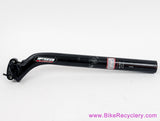 FSA K-Force Carbon Seatpost: 31.6mm x 350mm - Setback - Black (EXC)