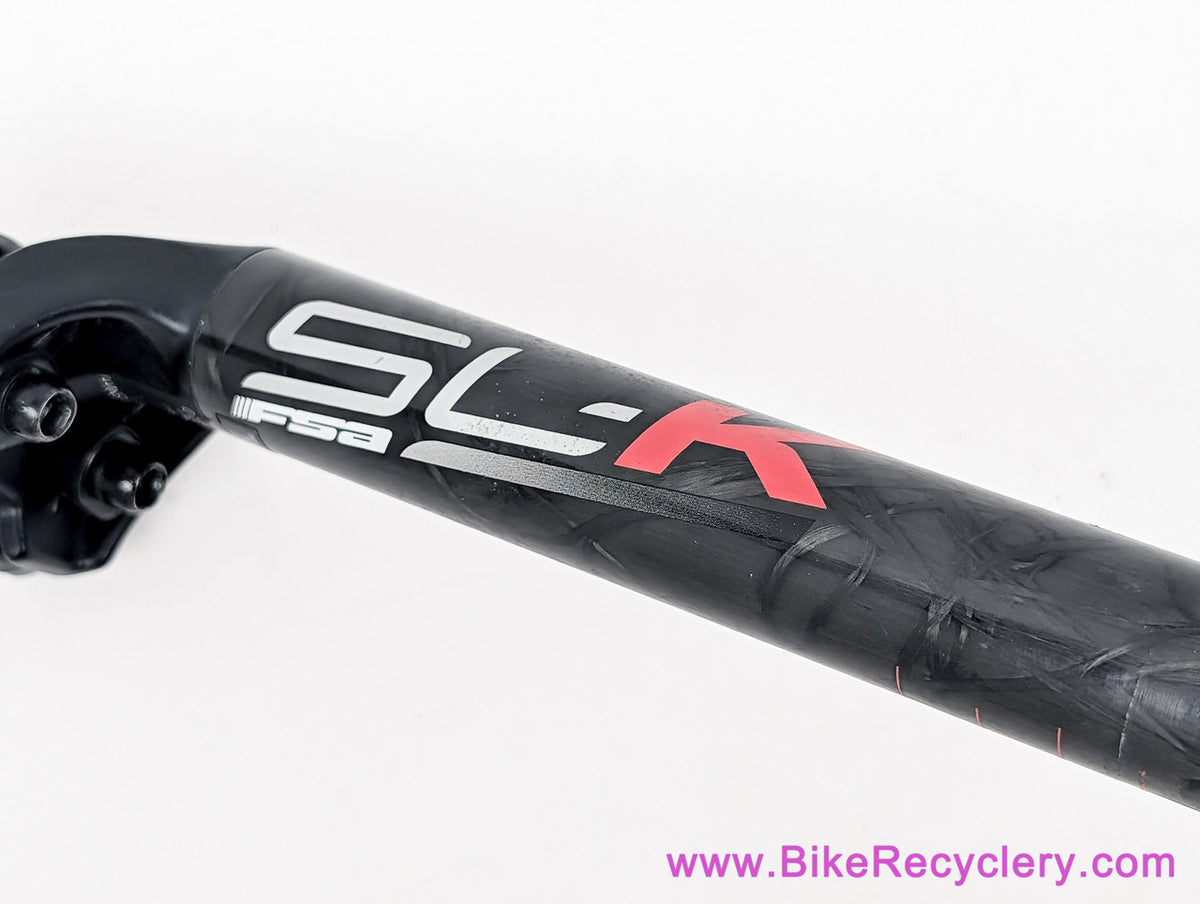 FSA SL-K Raw Carbon Seatpost: 27.2mm x 350mm - Setback - Black (Near Mint+)