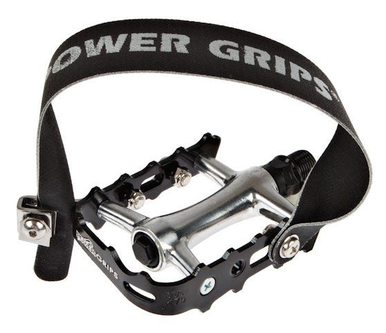 Power Grips Toe Straps: Black - Pair (NEW)