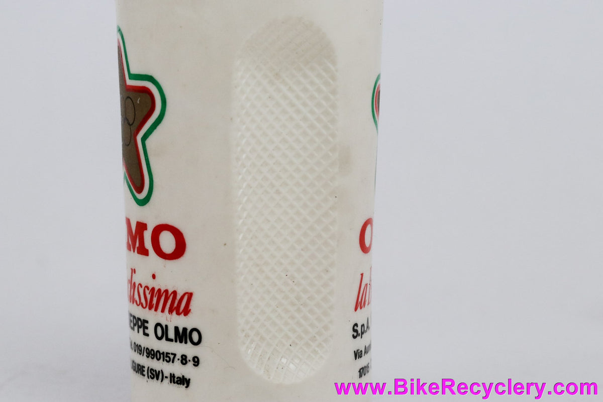 NOS Olmo Mariplast Water Bottle: 1970's / 1980's - White W/ Star Olympic Logo