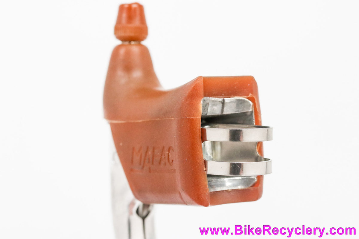 NOS MAFAC Course / 2000 Brake Levers w/ 1 Brown Full Hood