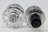 White Industries RX Hubset: Front/Rear/Rotors - 135mm - 8/9/10sp - Polished - For Rim Brake or 3-Hole Rockshox Disc Brake