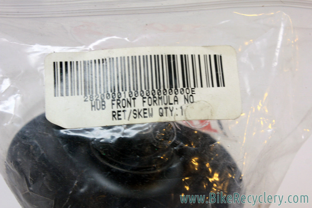 NOS/NIB Formula DC-91 / Rockshox Front Hub: High Flange - Black - For Rim Brake or 3-Hole Rockshox Disc Brake