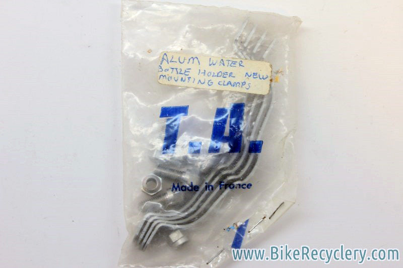 NIB/NOS T.A. Bottle Cage Clamps: REF 15 Colliers Porte-Bidon, For Downtube or Handlebar, Set of 4