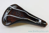 Vintage Brooks Professional Leather Saddle: Brown, Brass Rivets 1970's