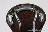 Vintage Brooks Professional Leather Saddle: Brown, Brass Rivets 1970's
