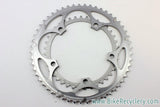 NOS Shimano 9 Speed Road Chainring Set: 130mm BCD, 53T & 39T, Grey Metallic