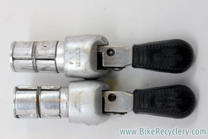 Vintage Suntour Barcon Bar End Shifters: 5/6/7/8 speed Retro Friction