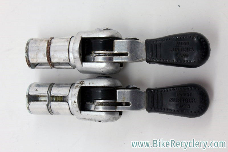 Vintage Suntour Barcon Bar End Shifters: 5/6/7/8 speed Retro Friction