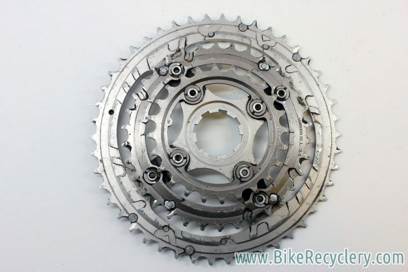 Shimano XTR M952 Crank Spider & Triple Chainrings: 46/34/24t, 112/68mm 4-Bolt