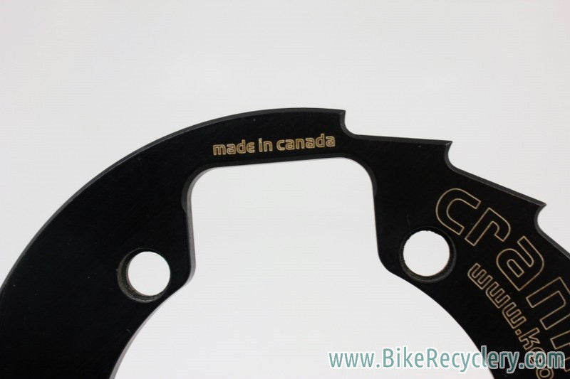Kooka Crankcase Sawtooth Bash Guard: 36t, 110mm 5-Bolt, Black Anodized, 1990's