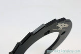 Kooka Crankcase Sawtooth Bash Guard: 36t, 110mm 5-Bolt, Black Anodized, 1990's