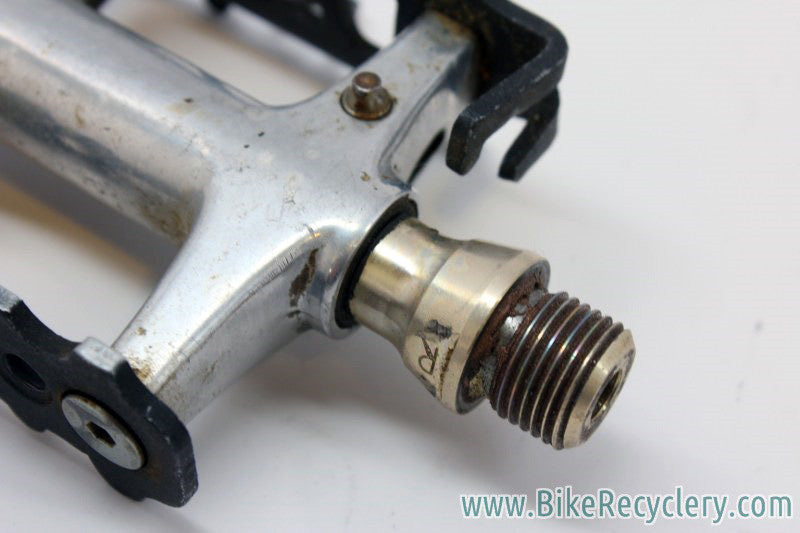 Sampson U.L. MTB Platform Pedals: 1990's, Titanium, Sealed Bearing, Traction Pins, 240g RARE