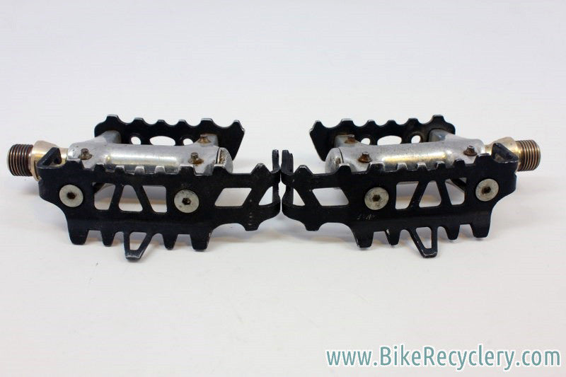 Sampson U.L. MTB Platform Pedals: 1990's, Titanium, Sealed Bearing, Traction Pins, 240g RARE