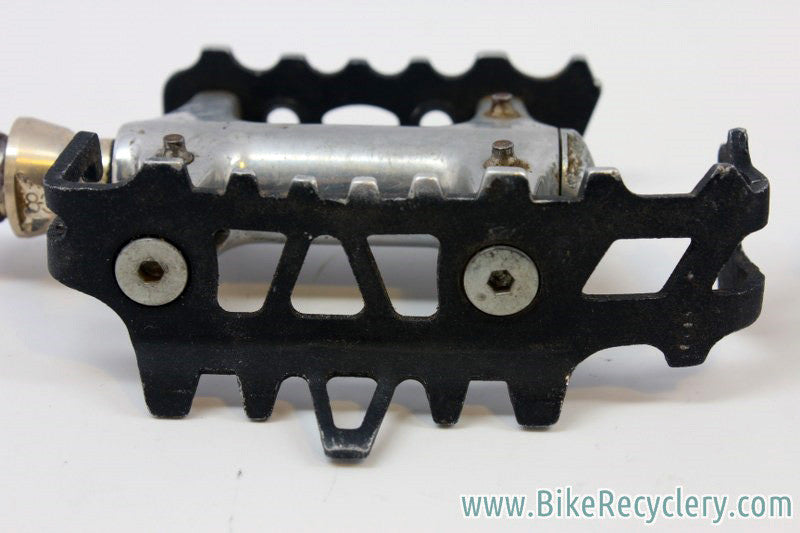 Sampson U.L. MTB Platform Pedals: 1990's, Titanium, Sealed Bearing, Traction Pins, 240g RARE